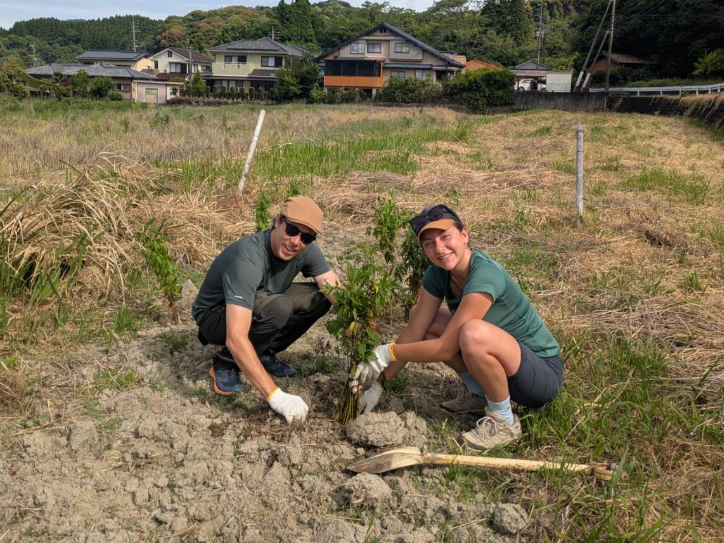 International ERC volunteers from France at Yokomakura