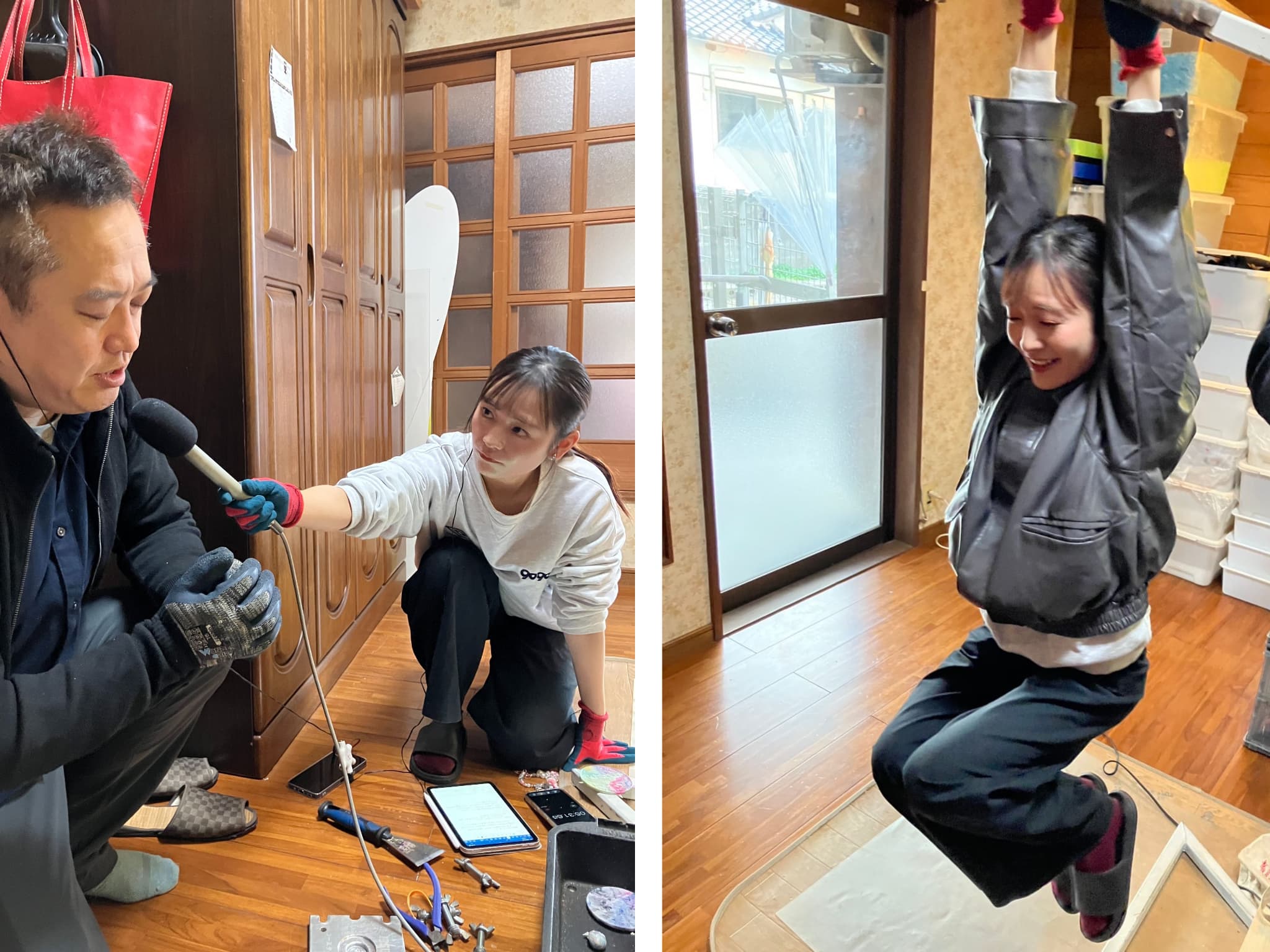 小川島のクジラキーホルダーと再生サングラス