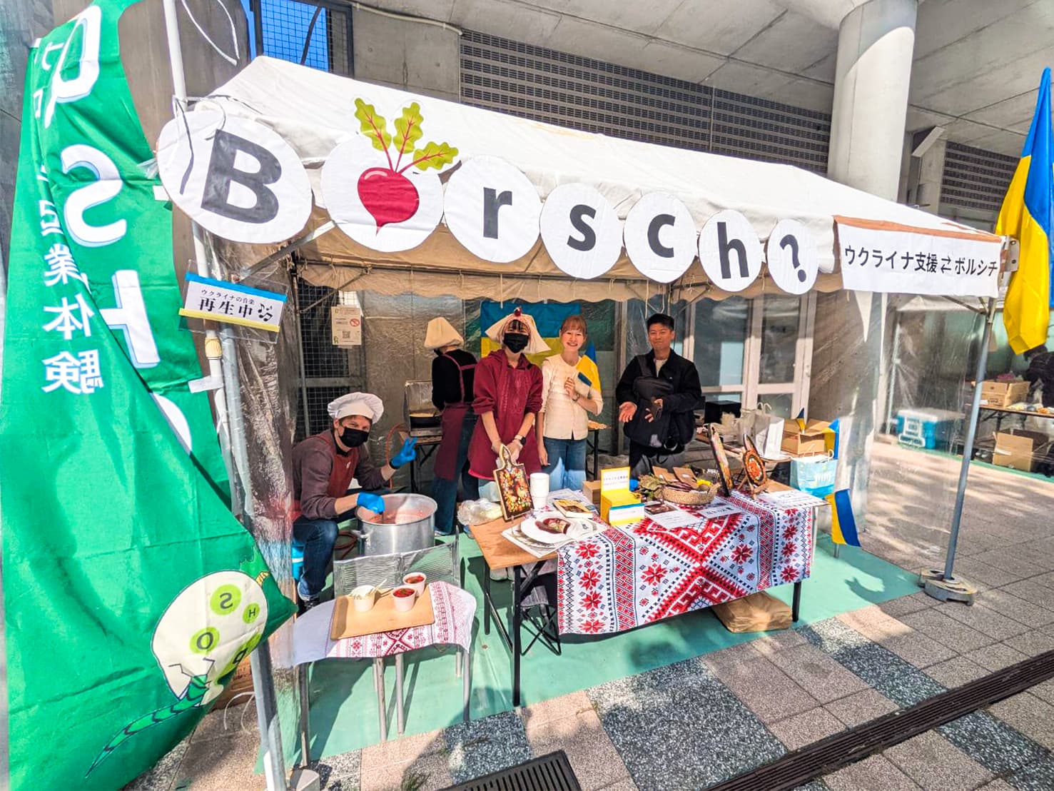 九大祭 Borsch? ボルシチ提供