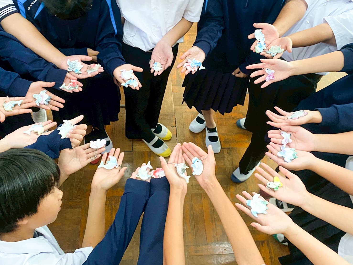 唐津市立湊中学校 プラスマLIFEさが×Precious Plasticワークショップ