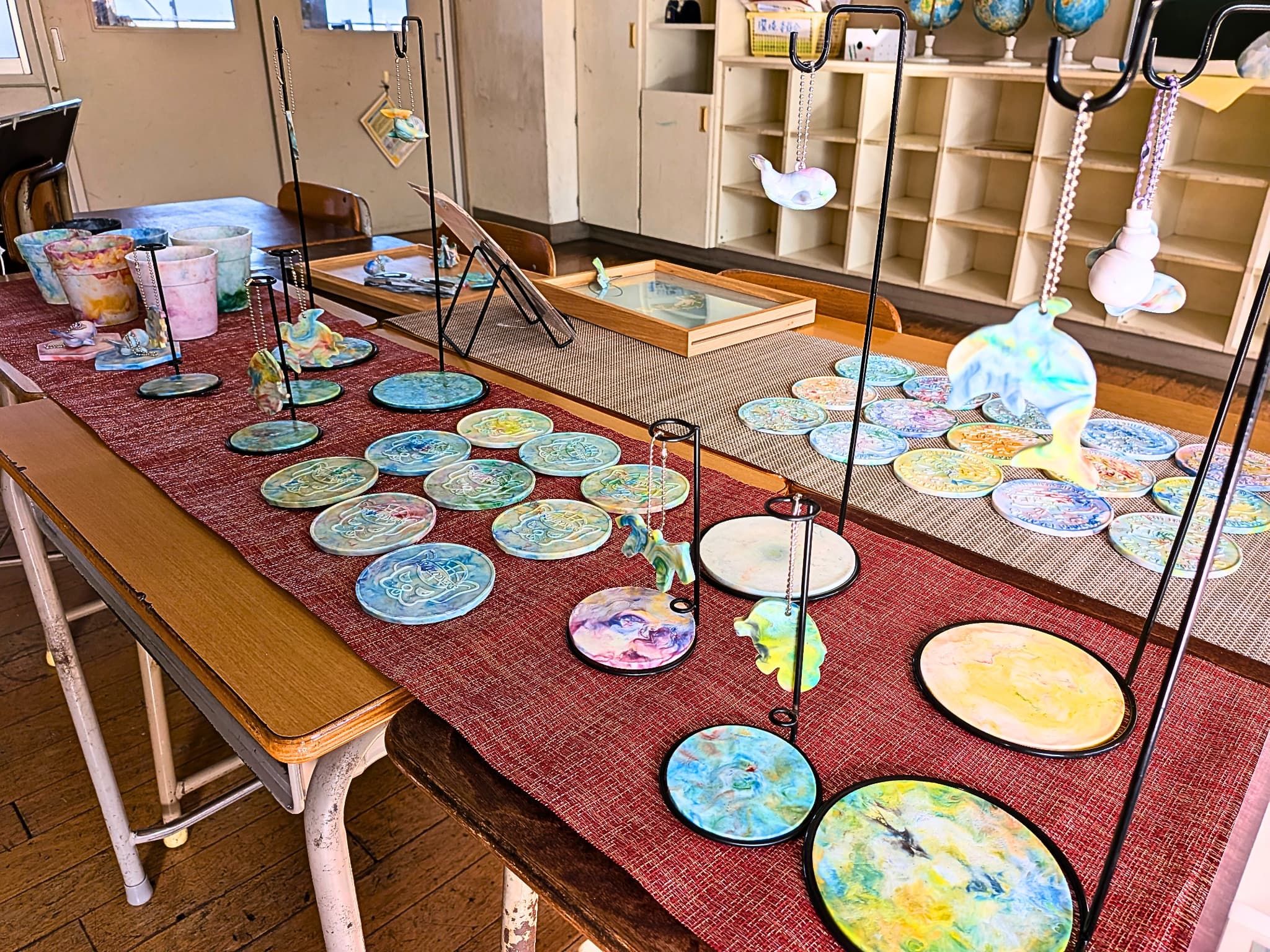 展示会場での集合写真