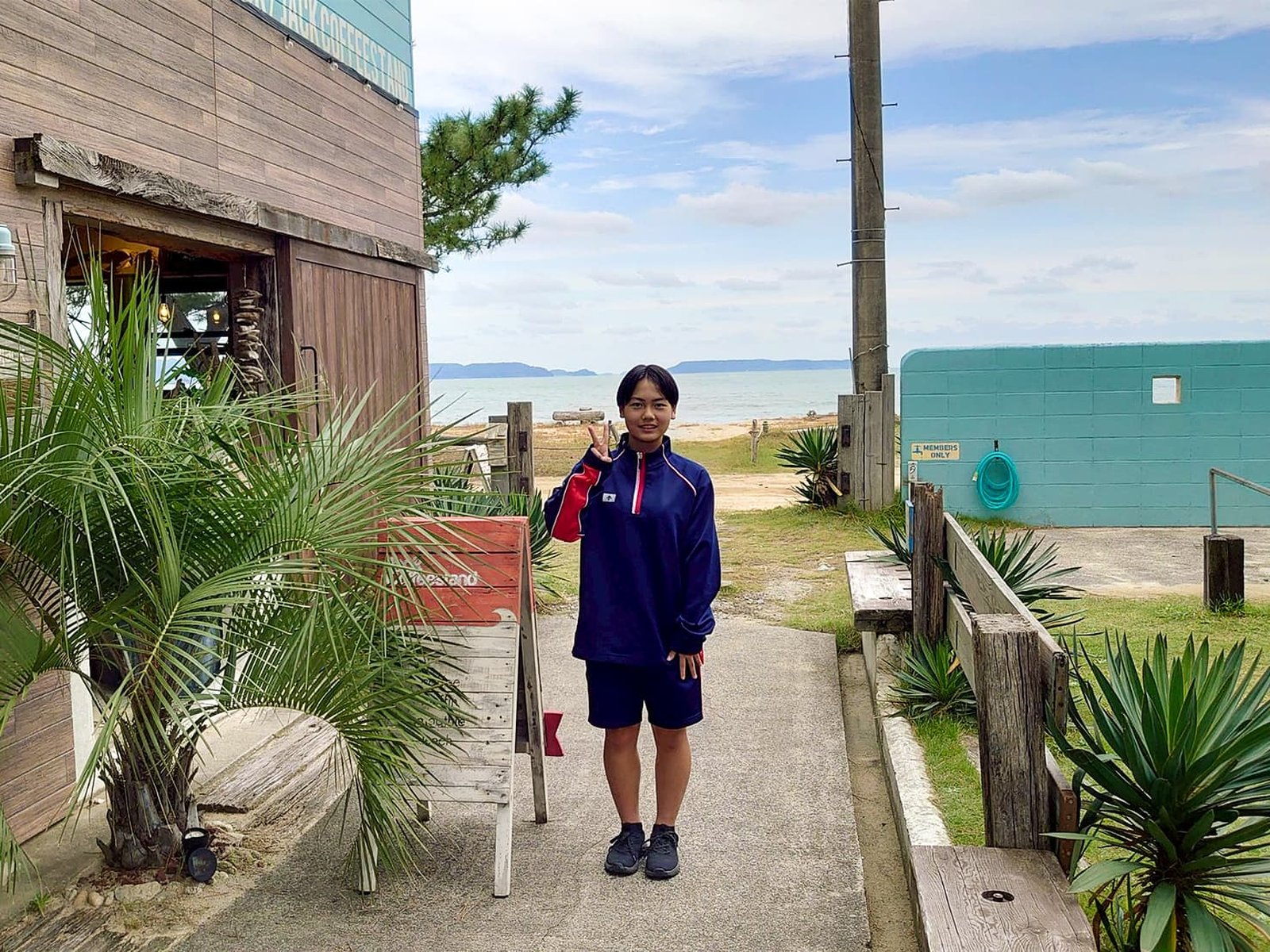 2025年10月 唐津Farm&Foodにインターンで来た小川島の中学生