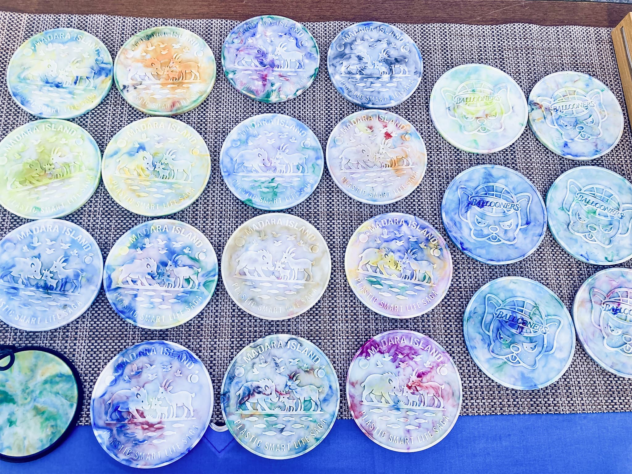 馬渡島プロジェクトのアップサイクル作品展示