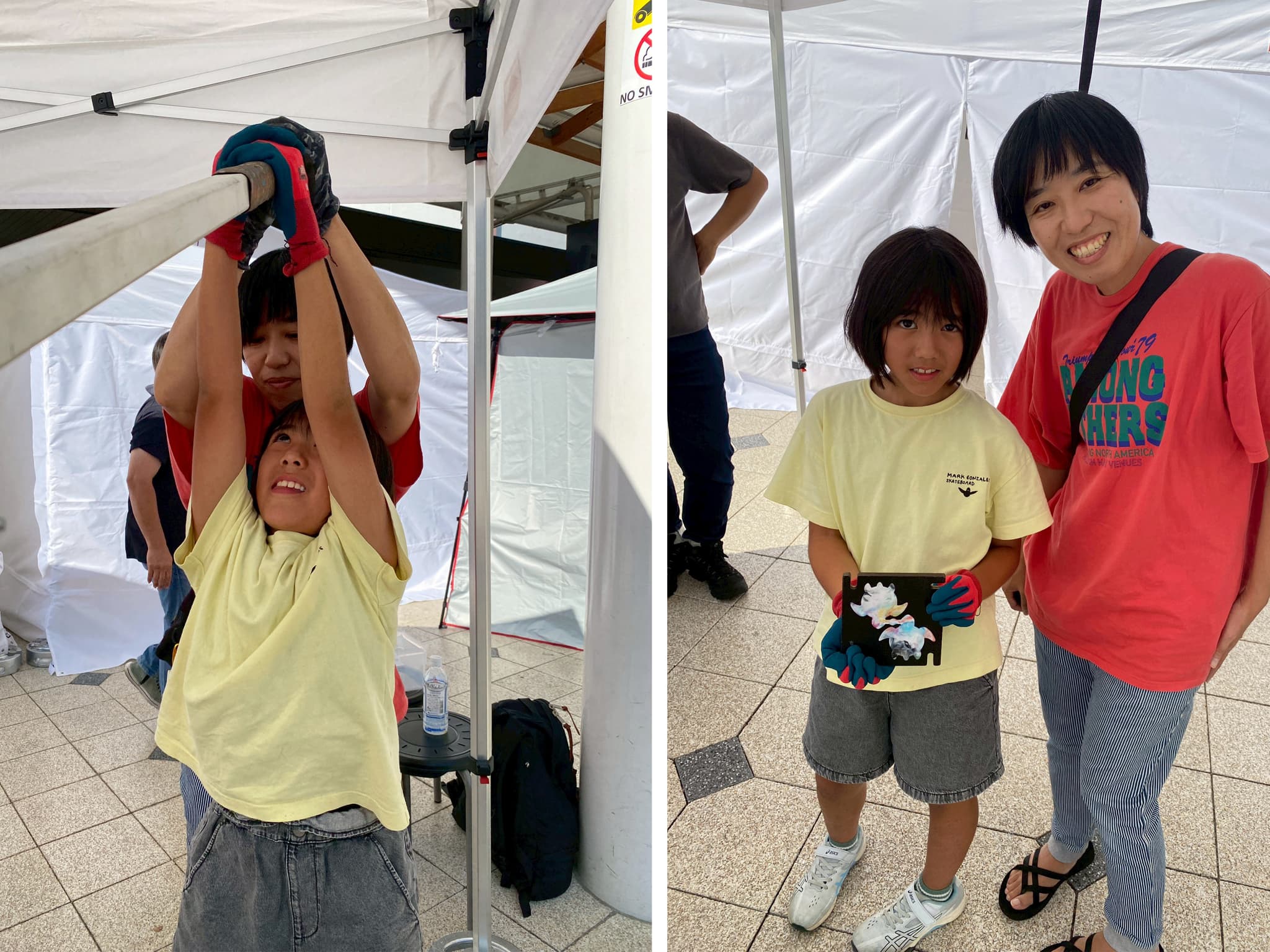 アップサイクル体験ワークショップの様子