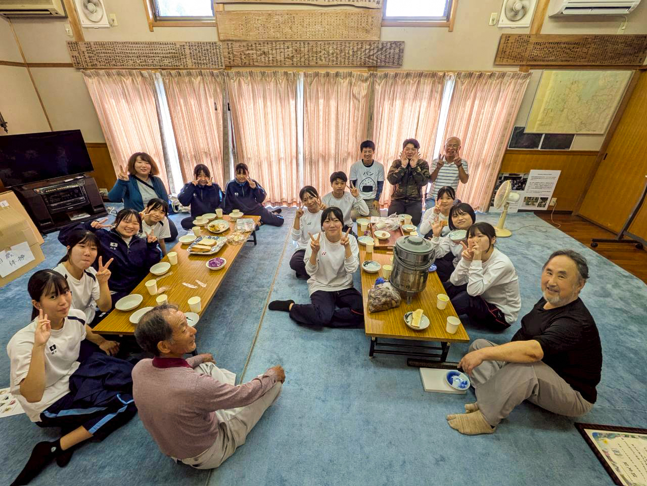 唐津南高校 相知中学校 生徒の参加