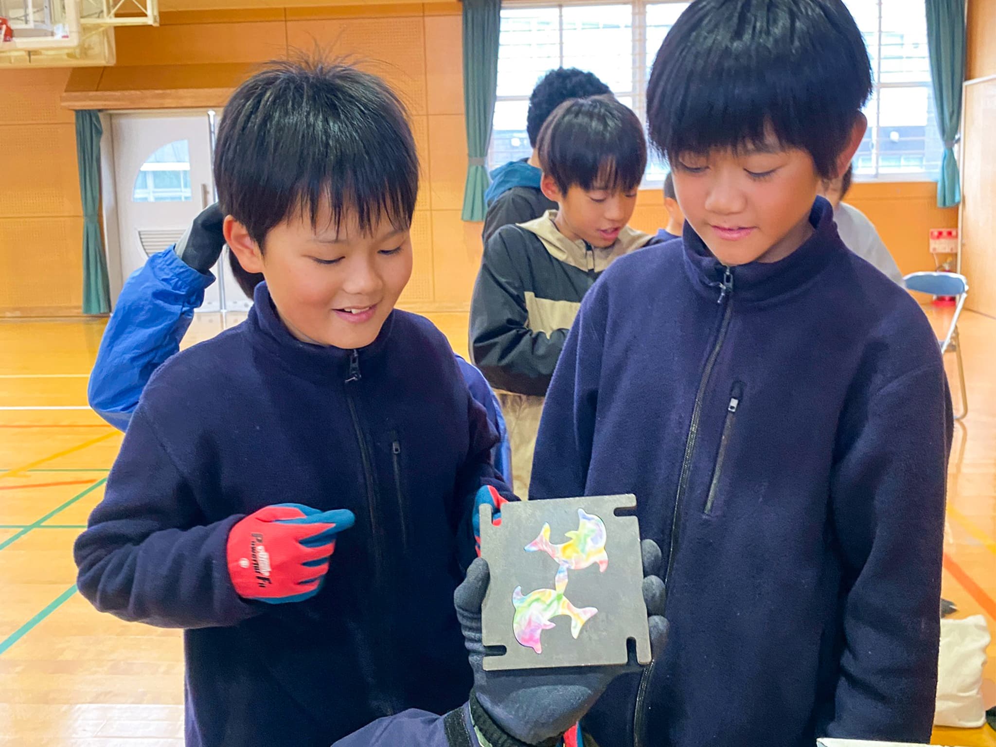 海外ボランティアLivaさんとの交流の様子