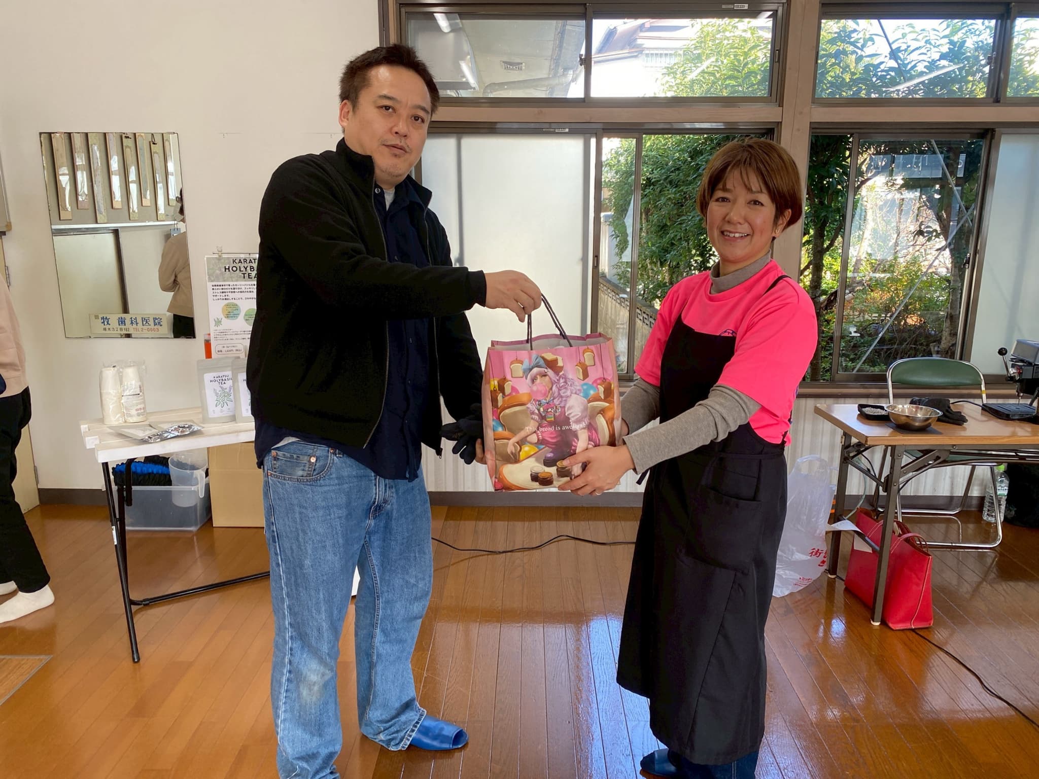 完成したアップサイクルキーホルダー