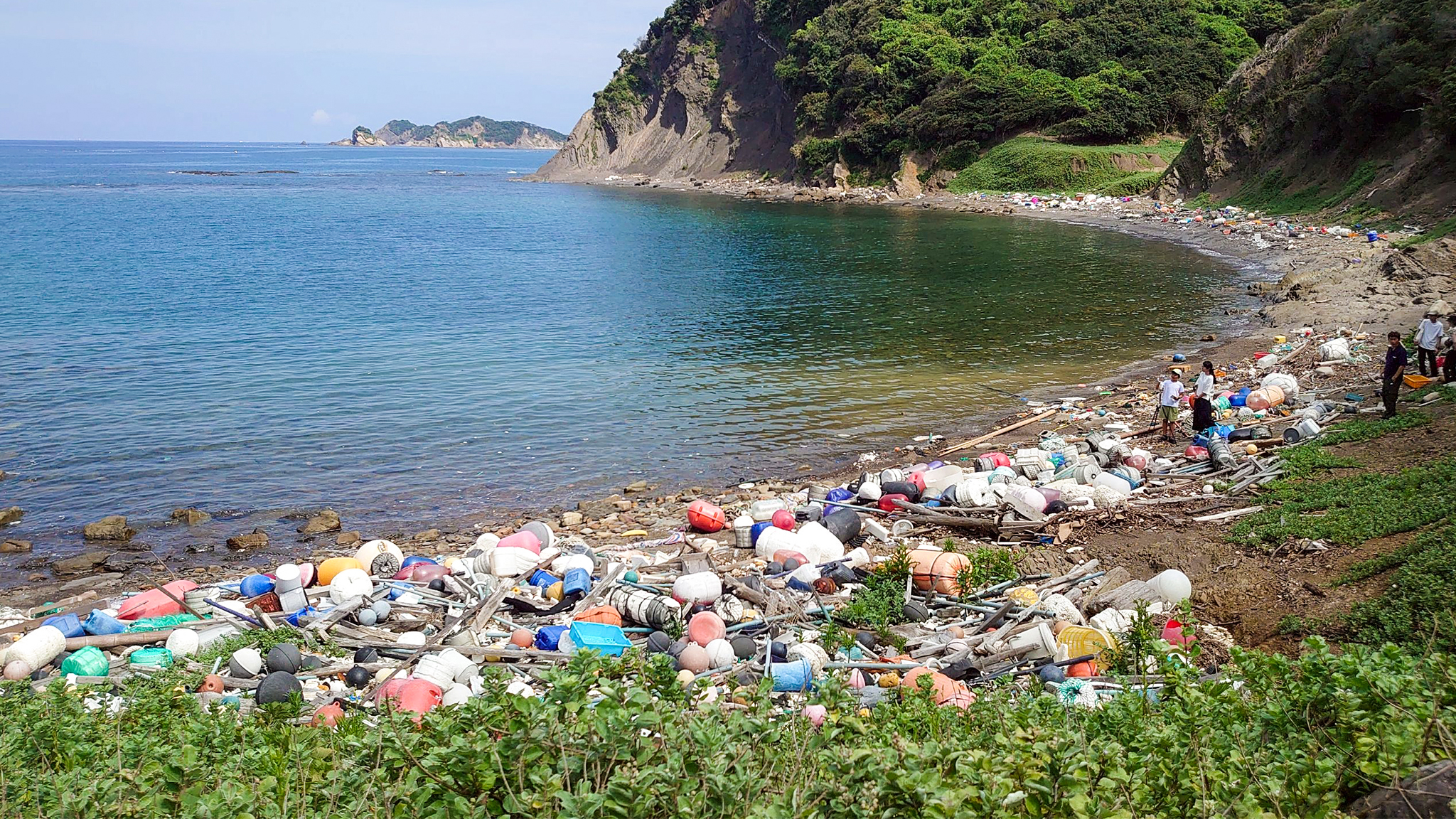 海洋プラスチックアート